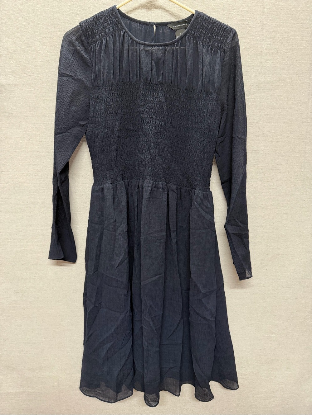 NWT Club Monaco Smocked Dress - size 4
